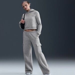 NWT Nike Phoenix Cargo fleece open bottom sweatpants